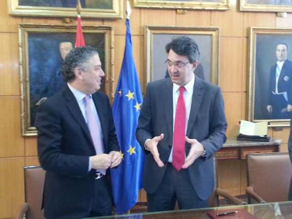 

Juan Mart&iacute;nez Majo, y el Secretario de Estado de la Seguridad Social, Tom&aacute;s Burgos.

