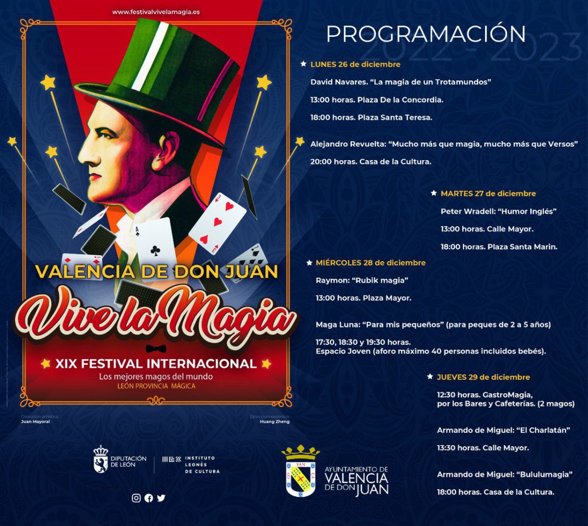 XIX Festival Internacional «Vive la Magia» Ayuntamiento de Valencia