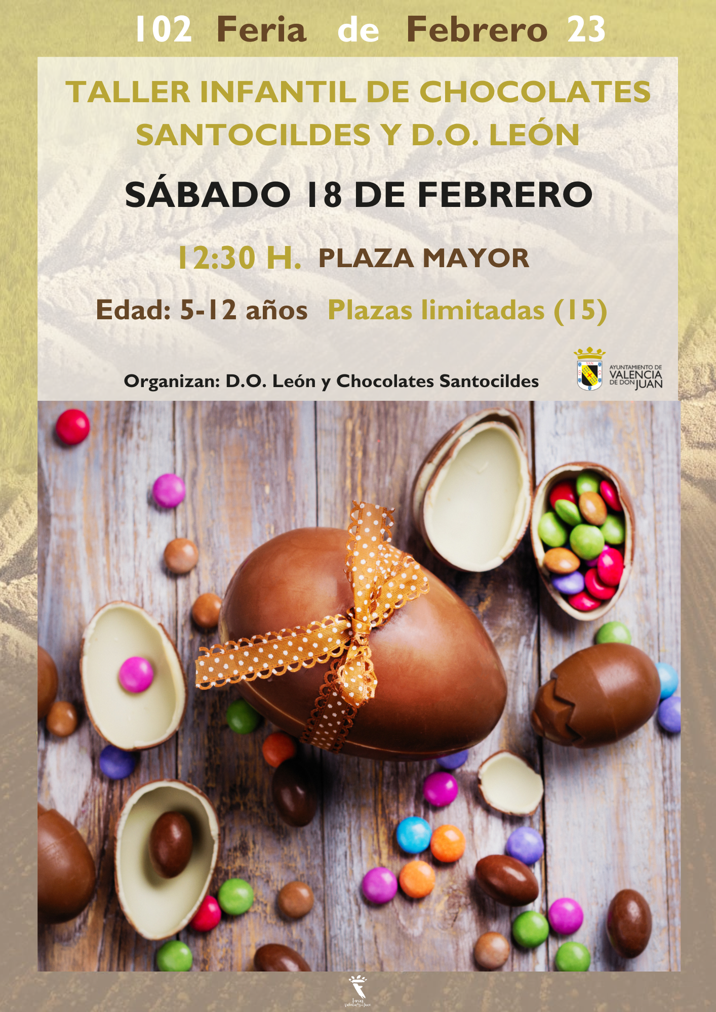 Taller infantil de chocolates Santocildes y DO León