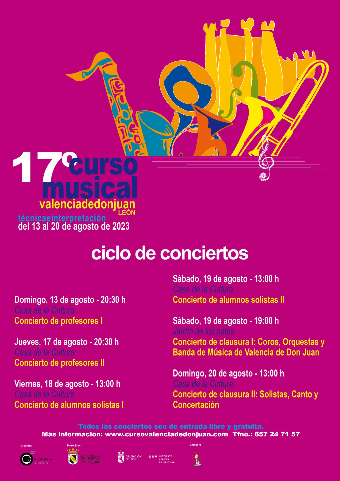 17º Curso Musical. Ciclo de Conciertos