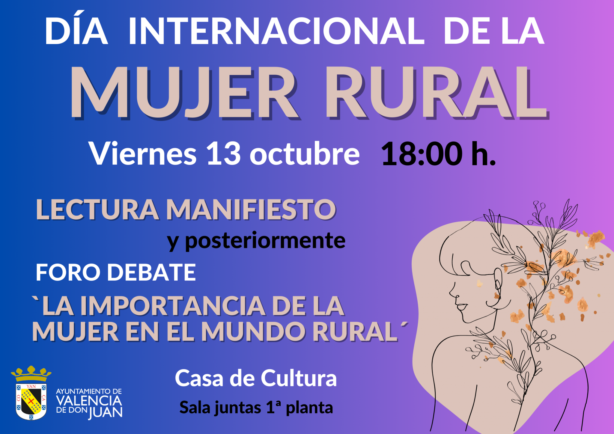 Día Internacional de la Mujer Rural: Lectura Manifiesto y Foro Debate