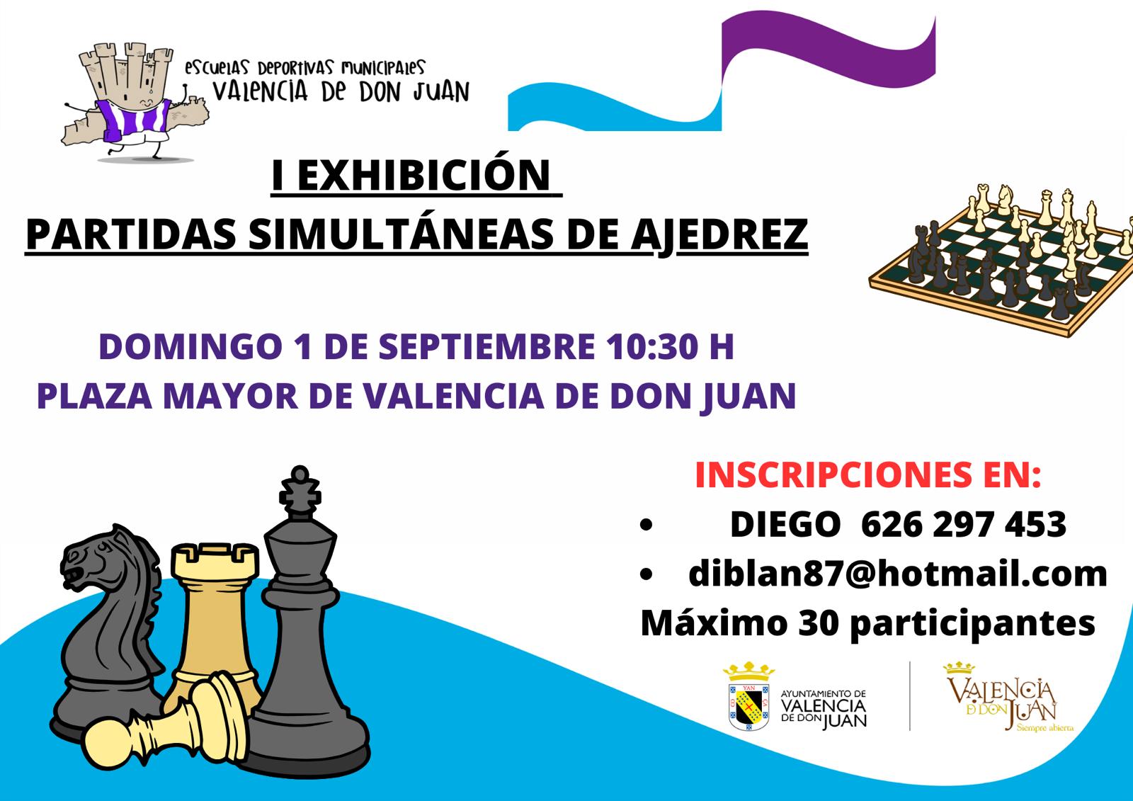 I Exhibición Partidas Simultáneas de Ajedrez