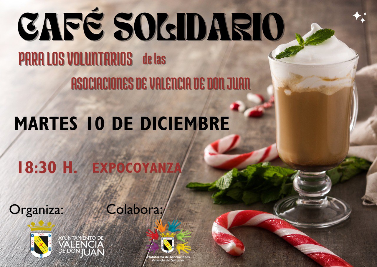 Café Solidario para los Voluntarios de las Asociaciones de Valencia de Don Juan