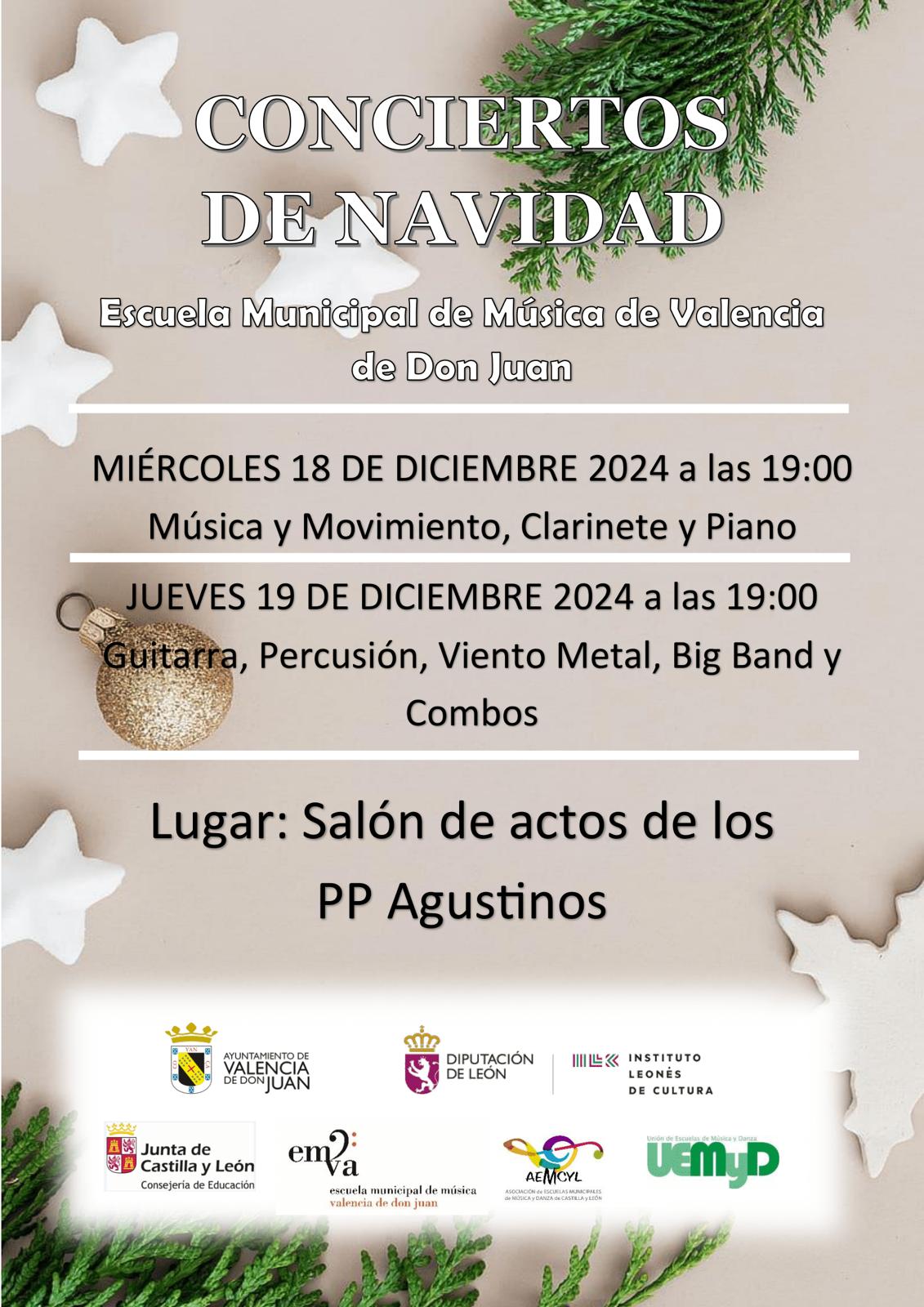 Concierto de Navidad de la Escuela Municipal de Música de Valencia de Don Juan