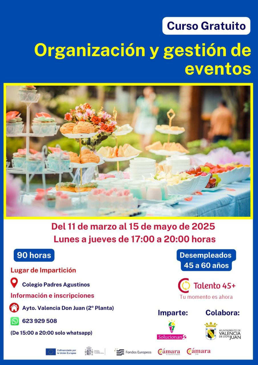 Curso gratuito: Organización y gestión de eventos